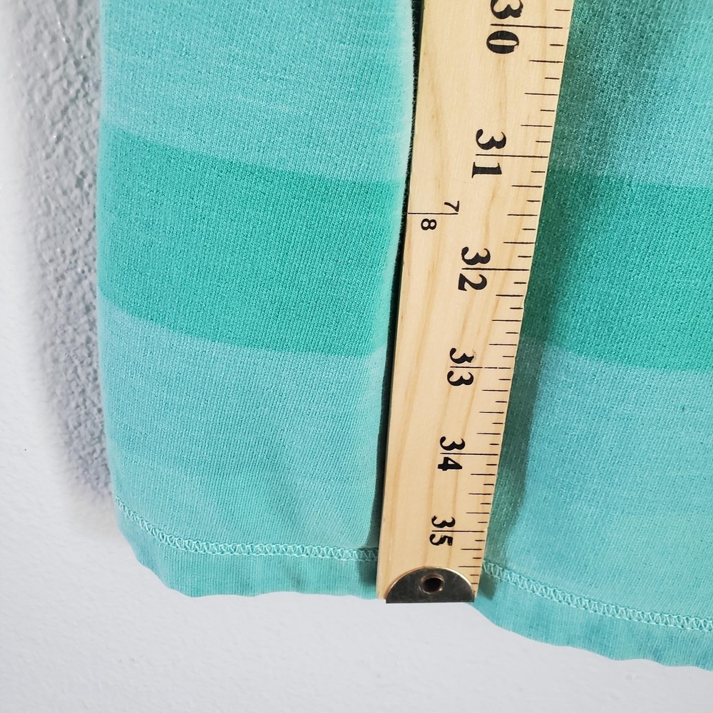 Gap Dress Women M Aqua Green Tank Sundress Drawstring French Terry Beach Vintage - Picture 3 of 8